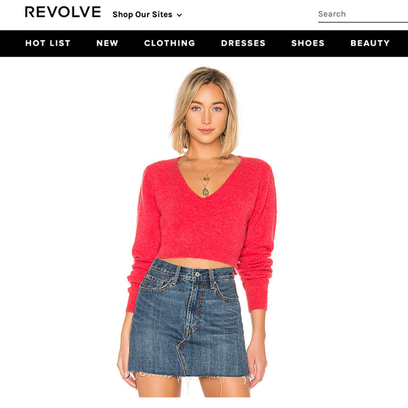 Lovers + Friends Sweaters - NEW Lovers + Friends Highland Sweater Red Small